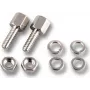 EFB Elektronik Set de pernos roscados ESV UNC 4-40 con tuerca niquelada, Plata