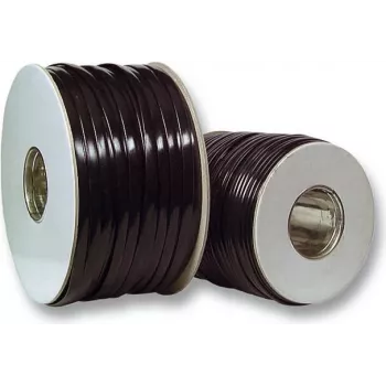 Cable plano modular EFB Elektronik 10 hilos negro, anillo 100 m