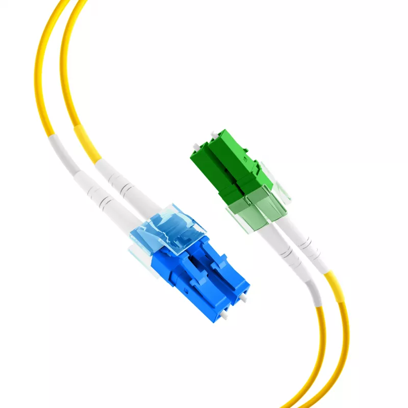 Cable de fibra óptica EFB Elektronik LC/APC monomodo OS2 20 m amarillo