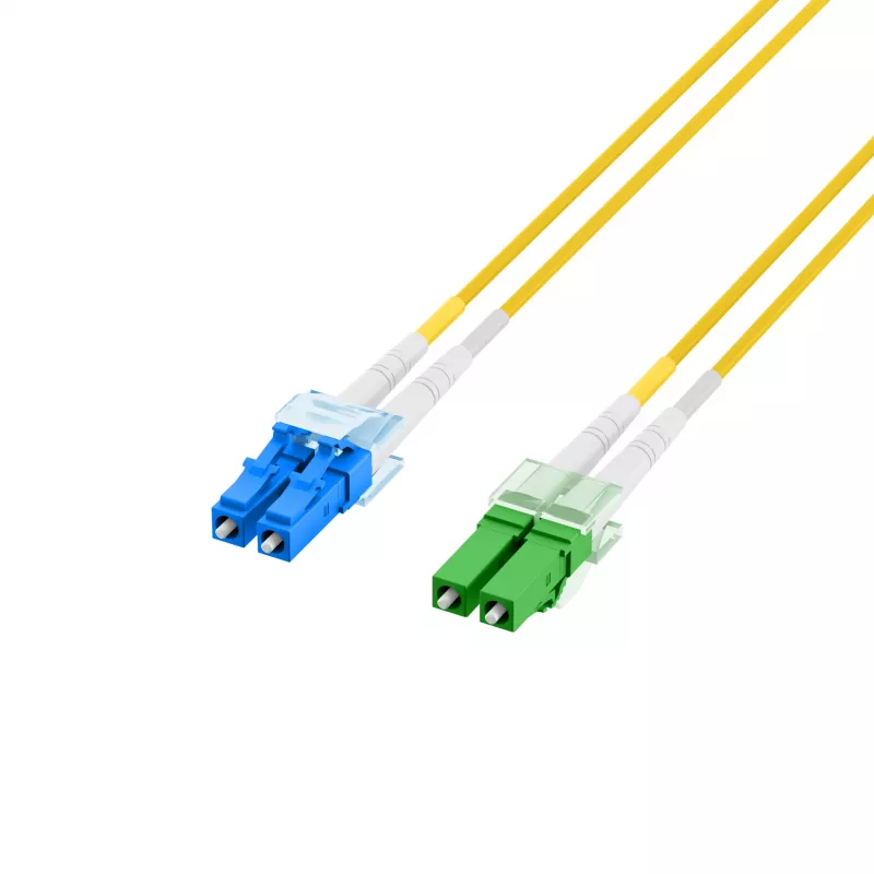 Cable de fibra óptica EFB Elektronik LC/APC monomodo OS2 20 m amarillo