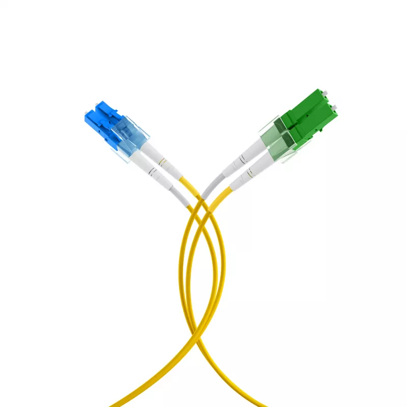 Cable de fibra óptica EFB Elektronik LC/APC monomodo OS2 20 m amarillo