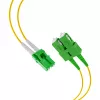Cable dúplex EFB Elektronik LC/APC-SC/APC OS2 G652D 1 m LSZH 2 mm amarillo