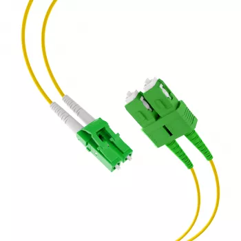Cable dúplex EFB Elektronik LC/APC-SC/APC OS2 G652D 1 m LSZH 2 mm amarillo