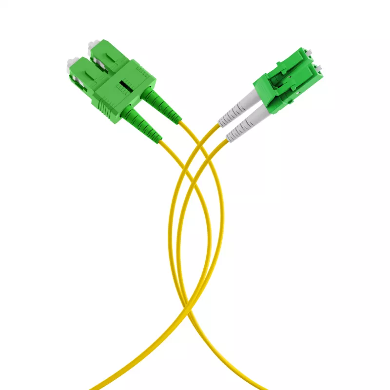 Cable dúplex EFB Elektronik LC/APC-SC/APC OS2 G652D 1 m LSZH 2 mm amarillo