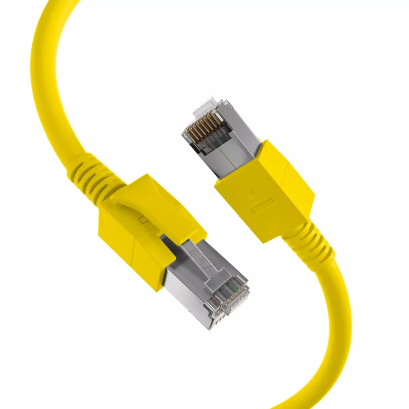 EFB Elektronik DCK1001GE.0,5 cable LED RJ45 Cat.6A S/FTP FRNC, amarillo