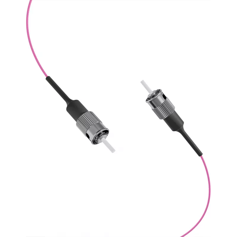 Pigtail de fibra EFB Elektronik ST 50/125 µm OM4 Erika Violet, 2 m