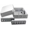 Caja de distribución de fibra óptica EFB Elektronik - RAL 7035 - 12x SC dúplex OM4