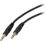 EFB-Elektronik Cable de conexión de audio, conector jack de 3,5 mm, 5 metros, negro