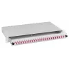 EFB caja de empalme LC 9/125µm OS2 cajón 1U 48 pigtails preterminados 24 acopladores dúplex