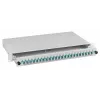 EFB caja de empalme LC 9/125µm OS2 cajón 1U 48 pigtails preterminados 24 acopladores dúplex