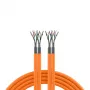 EFB Elektronik INFRALAN Cat.7 1000 AWG23 S/FTP 2x4P CPR Eca naranja 25m
