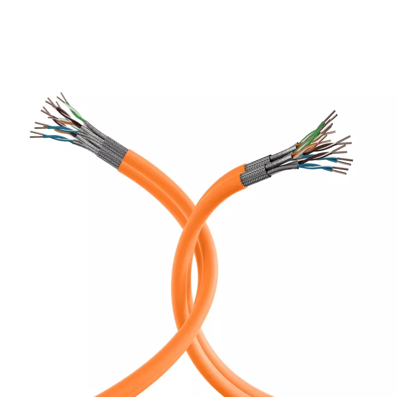 EFB Elektronik INFRALAN Cat.7 1000 AWG23 S/FTP 2x4P CPR Eca naranja 25m