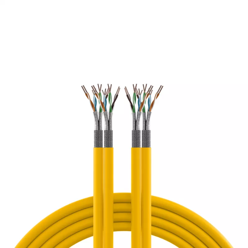 EFB Elektronik INFRALAN Cat.7A 1200 AWG23 S/FTP 2x4P CPR Cca amarillo RAL1021 500 m