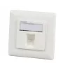 EFB Elektronik set de marco 1 puerto RAL 9010 para todos los módulos keystone INFRALAN - 1 puerto