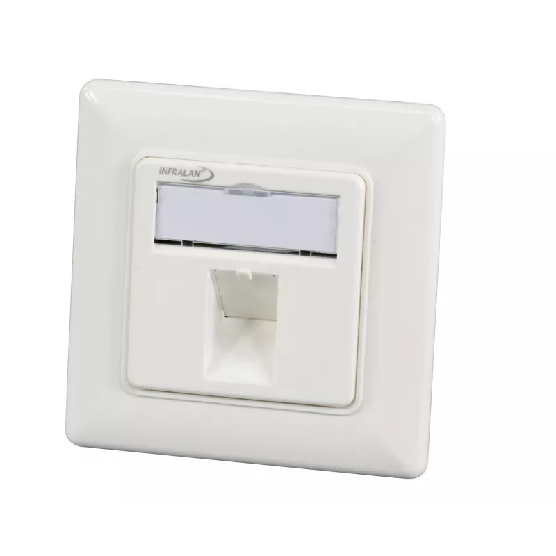 EFB Elektronik set de marco 1 puerto RAL 9010 para todos los módulos keystone INFRALAN - 1 puerto