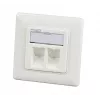 EFB Elektronik set de marco 1 puerto RAL 9010 para todos los módulos keystone INFRALAN - 1 puerto