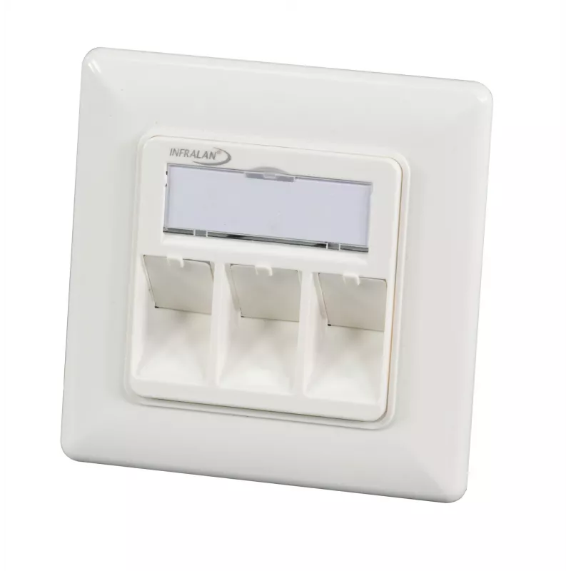 EFB Elektronik set de marco 1 puerto RAL 9010 para todos los módulos keystone INFRALAN - 1 puerto