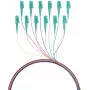 EFB Elektronik pigtail de fibra LC 50/125 OM3 set de 12 colores 2m - set de cable/adaptador - Multimode