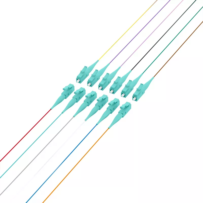 EFB Elektronik pigtail de fibra LC 50/125 OM3 set de 12 colores 2m - set de cable/adaptador - Multimode