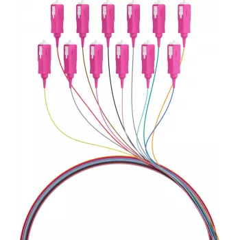 EFB Electronics pigtail de fibra SC 50/125 OM4 set de 12 colores 2m - set de cable/adaptador - Singlemode o Multimode