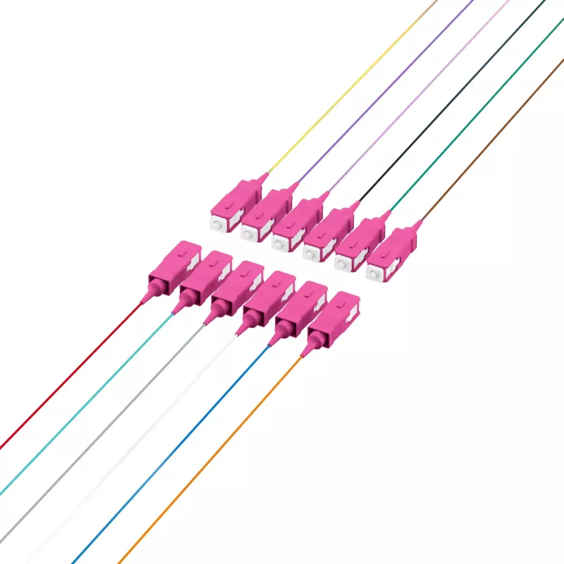 EFB Electronics pigtail de fibra SC 50/125 OM4 set de 12 colores 2m - set de cable/adaptador - Singlemode o Multimode