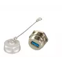 EFB Elektronik acoplador pasante USB 3.0 IP67 Type-A conector hembra / Type-A conector hembra