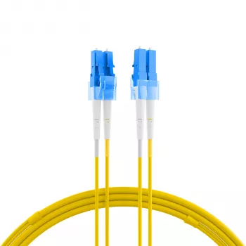 EFB Elektronik IPL-DF-LCULCU-2-0050 Cable de conexión de fibra óptica OS2 Dúplex LC/UPC a LC/UPC, 0,5 m, Amarillo, LSZH