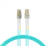 EFB Elektronik IPL-DF-LCULCU-3-0050 Cable de fibra óptica, 0,5 m, OM3, LC/UPC a LC/UPC, dúplex, LSZH, Aqua