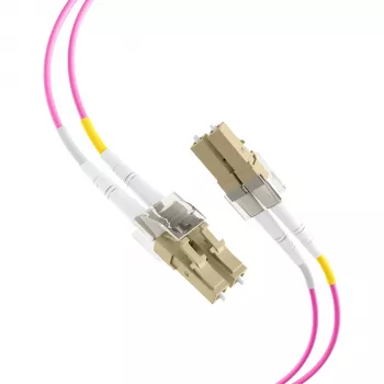 EFB Elektronik IPL-DF-LCULCU-4-0050 Cable de fibra óptica, 0,5 m, OM4, LC dúplex, Aqua