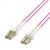 EFB Elektronik IPL-DF-LCULCU-4-0050 Cable de fibra óptica, 0,5 m, OM4, LC dúplex, Aqua