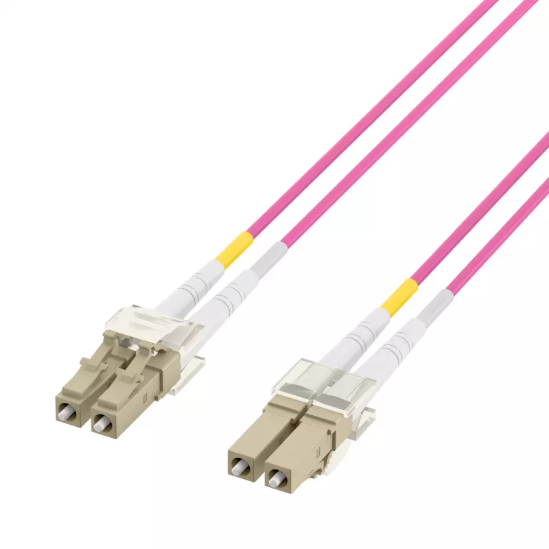 EFB Elektronik IPL-DF-LCULCU-4-0050 Cable de fibra óptica, 0,5 m, OM4, LC dúplex, Aqua