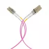 EFB Elektronik IPL-DF-LCULCU-4-0050 Cable de fibra óptica, 0,5 m, OM4, LC dúplex, Aqua