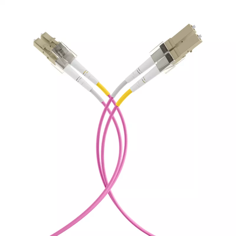 EFB Elektronik IPL-DF-LCULCU-4-0050 Cable de fibra óptica, 0,5 m, OM4, LC dúplex, Aqua