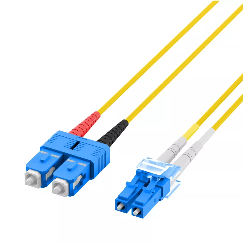 EFB Elektronik IPL-DF-LCUSCU-2-0100 - 1 m - OS2 - LC - SC Cable de fibra óptica dúplex