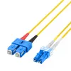 EFB Elektronik IPL-DF-LCUSCU-2-0500 Cable de conexión de fibra óptica OS2 Dúplex LC/UPC a SC/UPC 5 m Amarillo