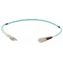 EFB Elektronik IPL-DF-LCUSCU-3-0100 Cable de fibra óptica 1 m OM3 LC/SC dúplex LSZH Aqua