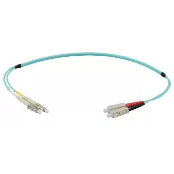 EFB Elektronik IPL-DF-LCUSCU-3-0500 Cable de conexión de fibra óptica Dúplex OM3 LC/SC 5 m