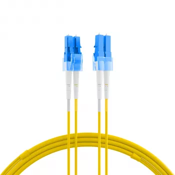 EFB Elektronik IPL-DR-LCULCU-2-0050 Cable de fibra óptica, OS2, LC/UPC a LC/UPC, 0,5 m, Amarillo