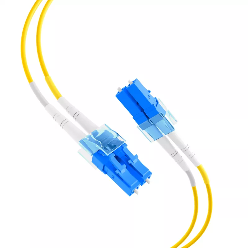 EFB Elektronik IPL-DR-LCULCU-2-0300 Cable de conexión de fibra óptica 3 m OS2 LC/UPC Dúplex Amarillo LSZH
