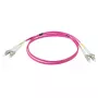EFB Elektronik IPL-DR-LCULCU-4-0050 Cable de fibra óptica, 0,5 m, OM4, LC/UPC dúplex, Aqua