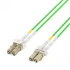 EFB Electronics IPL-DR-LCULCU-5-0050 Cable de fibra óptica, OM5, LC/UPC a LC/UPC, 0,5 m, LSZH, Verde lima
