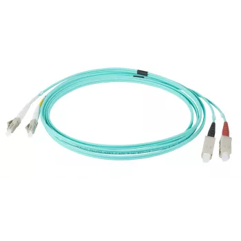 EFB Elektronik IPL-DR-LCUSCU-3-0300 Cable de conexión de fibra óptica, 3 m, OM3, LC a SC, Dúplex, Aqua