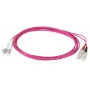 EFB Elektronik IPL-DR-LCUSCU-4-0750 Cable de conexión de fibra óptica, 7,5 m, OM4, LC a SC, Dúplex, LSZH