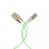 EFB Elektronik IPL-DR-LCUSCU-5-0100 Cable de conexión de fibra óptica, 1 m, OM5, LC a SC, Simplex, LSZH, Verde lima