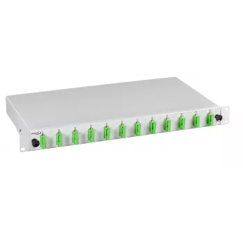 EFB Electronics Caja de empalmes extensible SC 24 Pigtails Offset 12 Acopladores OM3