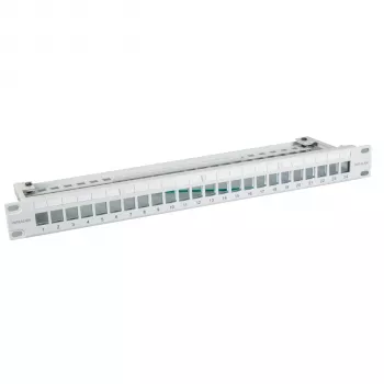 EFB Electronics Panel de distribución 19 pulgadas 48 puertos 1U para módulos Slimline Color metal