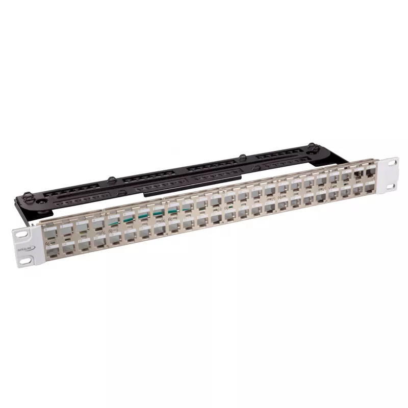 EFB Electronics Panel de distribución 19 pulgadas 48 puertos 1U para módulos Slimline Color metal