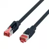 EFB-Elektronik Cable de conexión RJ45 Cat.6A S/FTP LSZH Draka UC900 TM21 Negro 40m