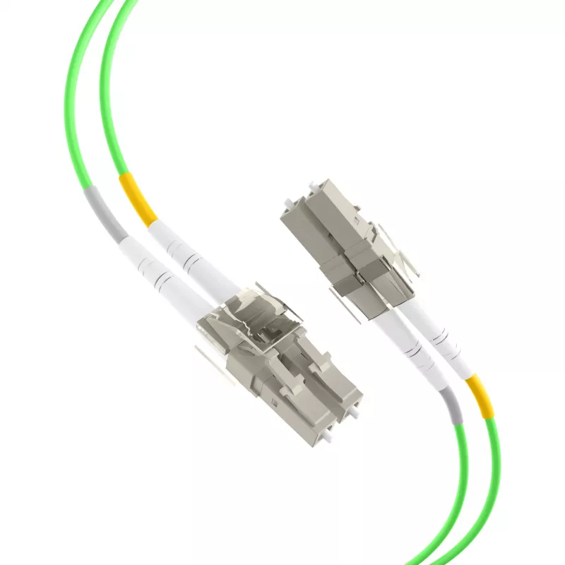 EFB Cable de conexión Dúplex LC-LC OM5 1,5m LSZH 2mm Verde lima