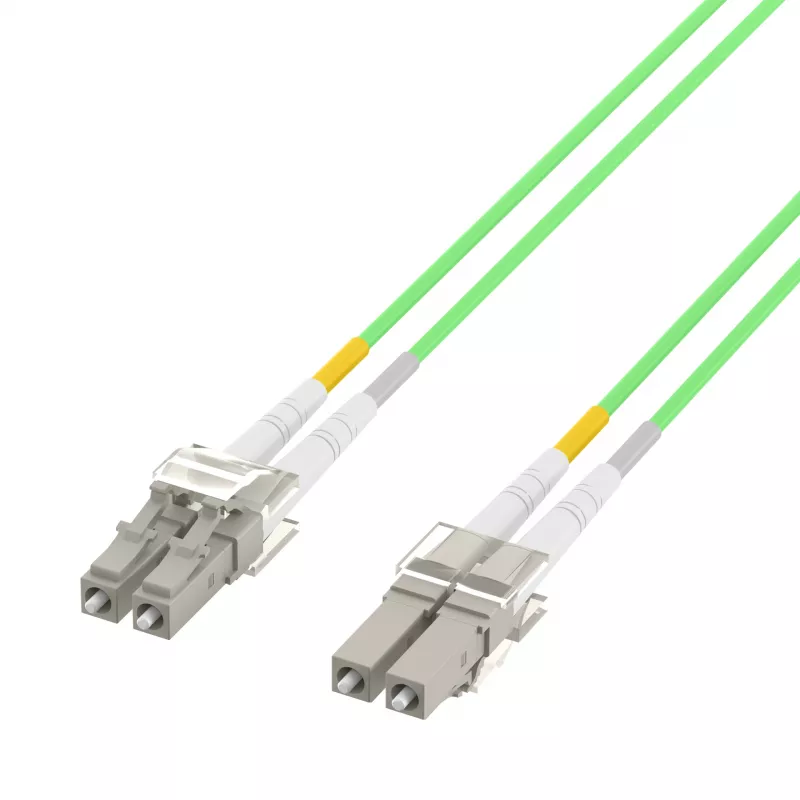 EFB Cable de conexión Dúplex LC-LC OM5 1,5m LSZH 2mm Verde lima